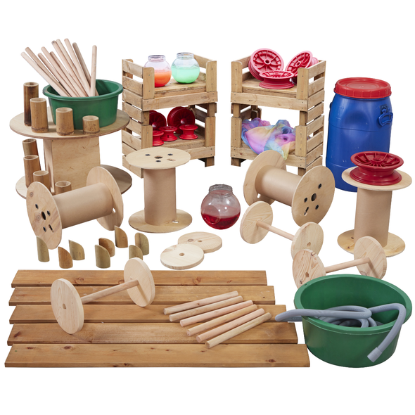 Deconstructed Role Play Set (60+ Items) Deconstructed Role Play Set (60+ Items)  | Wooden Construction | www.ee-supplies.co.uk