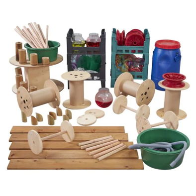 Deconstructed Role Play Set (60+ Items) Deconstructed Role Play Set (60+ Items)  | Wooden Construction | www.ee-supplies.co.uk