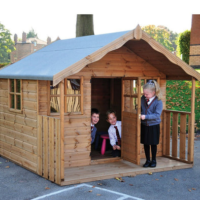 Children’s Outdoor Wooden Cottage Playhouse Children’s Wooden Outdoor Cottage Playhouse |Great Outdoors | www.ee-supplies.co.uk