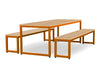 Dining Table & Bench Set - Oak Tops Dining Table & Bench Set - Grey Tops | ee-supplies.co.uk