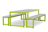 Dining Table & Bench Set - Grey Tops Dining Table & Bench Set - Grey Tops | ee-supplies.co.uk