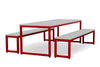 Dining Table & Bench Set - Grey Tops Dining Table & Bench Set - Grey Tops | ee-supplies.co.uk