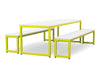 Dining Table & Bench Set - White Tops Dining Table & Bench Set - White Tops | ee-supplies.co.uk