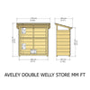 Double Height Wooden Welly Store Double Height Wooden Welly Store | Great Outdoors | www.ee-supplies.co.uk