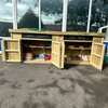 Double Playground Storage Shed With Chalkboard Double Playground Storage Shed With Chalkboard  | www.ee-supplies.co.uk