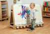 Playscapes Double-Sided Whiteboard 4 Station Easel + Medium Storage Trolley Double-Sided 4 Station Easel -  Double-Sided Chalk/Whiteboard Easel |  Easels | www.ee-supplies.co.uk