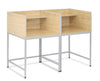 Double Study Carrel With Straight Legs Double Study Carrel With Straight Legs | www.ee-supplies.co.uk