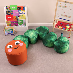 Eden Carrie The Caterpillar Bean Bag Stools+ 6 Stools Eden Carrie The Caterpillar Bean Bag Stools+ 6 Stools | Bazzoo | www.ee-supplies.co.uk