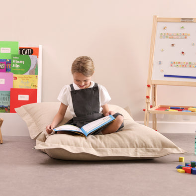 Eden Kids Neutral Woven Giant Floor Bean Bag Cushion Eden Kids Neutral Woven Giant Floor Bean Bag Cushion | Beanbags | www.ee-supplies.co.uk