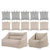 Eden Kids Woven Sofa, Armchair, Round Grab & Go Cushions Eden Kids Woven Sofa Bean Bag | Beanbags | www.ee-supplies.co.uk