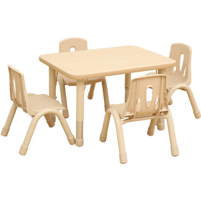 Elegant Height Adjustable Rectangular Table - 800 x 600mm Elegant Height Adjustable Rectangular Table | School Table | www.ee-supplies.co.uk