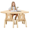 Elegant Height Adjustable Fan Table + 4 Chairs Elegant Height Adjustable Round Table | School Table | www.ee-supplies.co.uk