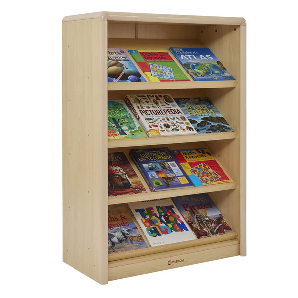 Wooden Elegant Sloping Book Display Unit