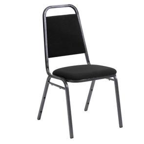 Essential Banqueting Chair - Black With Silver Black Frame Essential Banqueting Chair - Burgundy With Gold Steel Frame | www.ee-supplies.co.uk