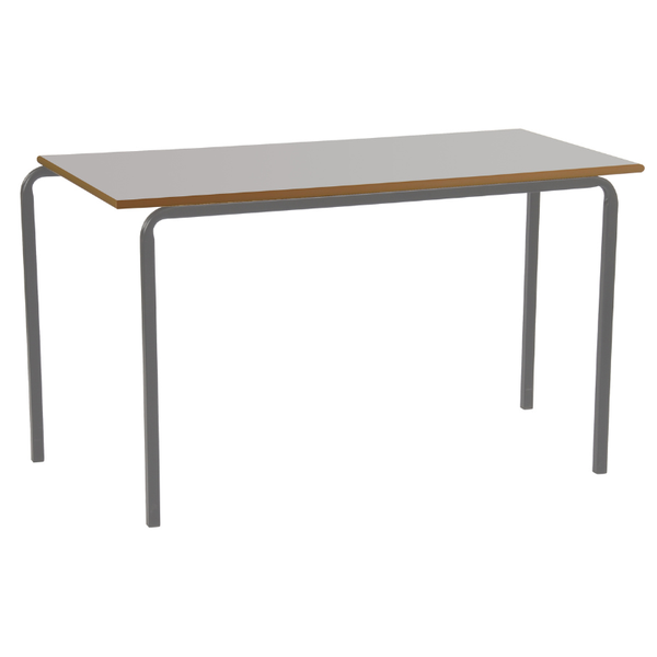 Essential Classroom Table - Crushbent - Bullnose Edge - Grey - 1200 x 600mm