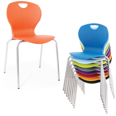 Evo Poly Chair - Size 5 - H430mm - 25mm Frame Evo Poly Chair - Size 5 - H430mm | Classroom chairs | www.ee-supplies.co.uk