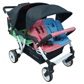 Familidoo 4 Seater Pushchair & Rain Cover - Lightweight Folding Multi Seat Stroller Familidoo 4 seater Budget Stroller | Familidoo Pushchair| www.ee-supplies.co.uk