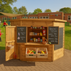 Children's Wooden Outdoor Farm Shop Shed Farm Shop Shed  | Great Outdoors | www.ee-supplies.co.uk