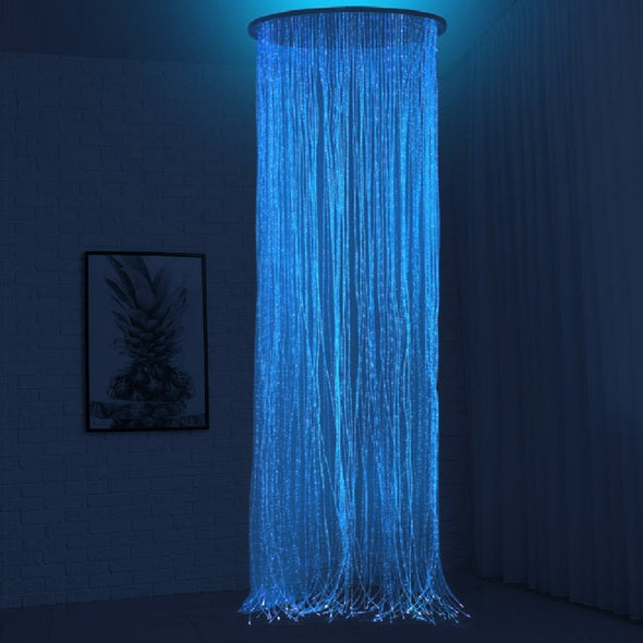 Fibre Optic Ceiling Curtain 150 Individual Fibres & 16w Light Source Fibre Optic light Source 45W & 200 x 3mtr Optic Light Tails | Sensory | ee-supplies.co.uk