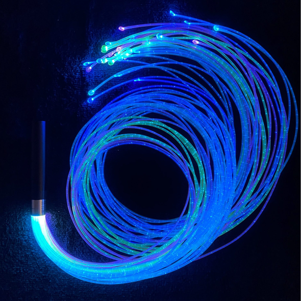 Fibre Optic Wand + UV Coloured Tails Fibre Optic Wand with UV Coloured Tails | Sensory | www.ee-supplies.co.uk