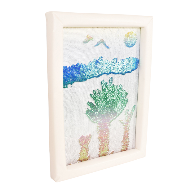 Flip Sequin Board Make A Picture - Padded Frame 750×550mm