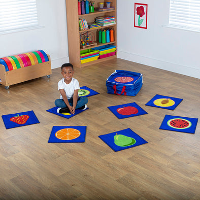 Fruit Mini Placement Carpets with Holdall 400 x 400mm Fruit Mini Placement Carpets  | Floor play Carpets & Rugs | www.ee-supplies.co.uk
