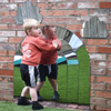 Outdoor Stacking Rainbow Nursery Safety Wall Mirror Giant Wavy Nursery Safety Wall Mirror | Reflections | www.ee-supplies.co.uk
