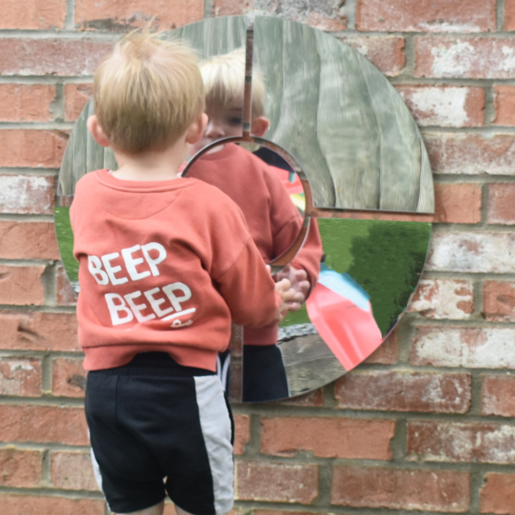 Outdoor Round Window Nursery Safety Mirror | Educational Equipment Supplies