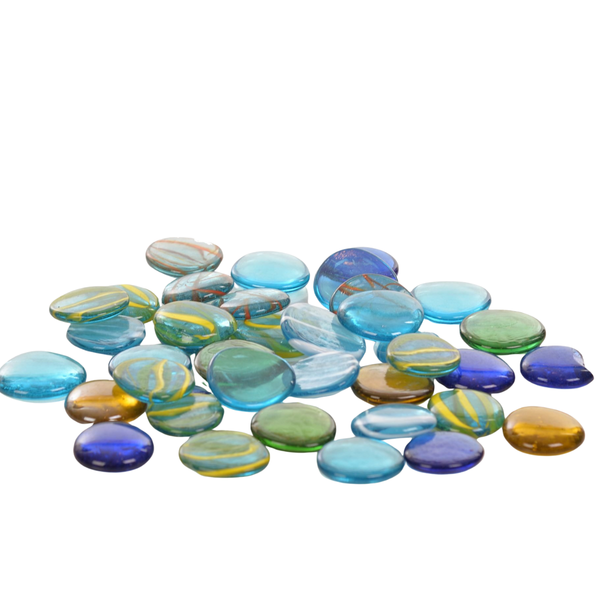 Glass Pebbles For Sensory Play & Therapy 1kg