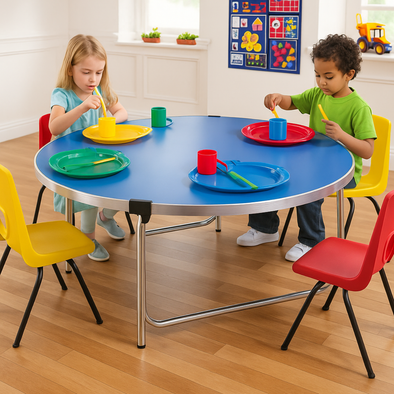 Gopak Round Lightweight Folding Table Gopak - Contour Folding Tables | Gopak | www.ee-supplies.co.uk