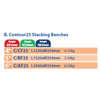Gopak Contour Stacking Benches Gopak Contour Stacking Benches | Gopak | www.ee-supplies.co.uk