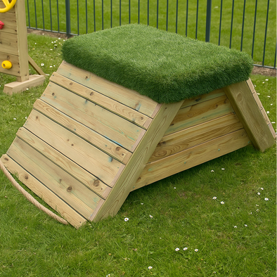 Grass Topped Wooden Apex Hill Step Grass Topped Wooden Apex Hill Step | climbing | www.ee-supplies.co.uk