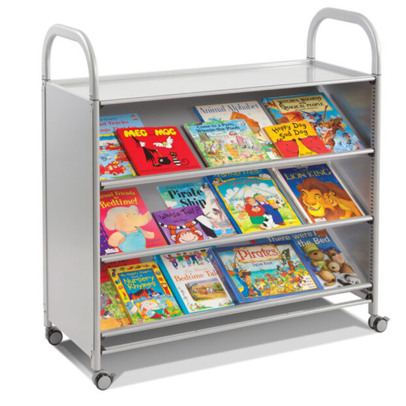 Callero® Gratnells Plus Tilting Shelf Trolley Gratnells Callero® Plus Tilting Shelf Trolley | School Trolley Storage | www.ee-supplies.co.uk