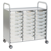 Callero® Grantnells  Plus Trolley - 24 Shallow Trays Gratnells Callero®  Plus Trolley - 24 Shallow Trays | School Trolley Storage | www.ee-supplies.co.uk