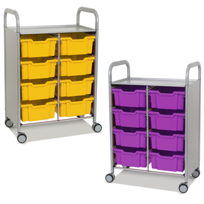 Callero® Grantnells  Plus Trolley - 8 Deep Trays Gratnells Callero®  Plus Trolley - 8 Deep Trays | School Trolley Storage | www.ee-supplies.co.uk