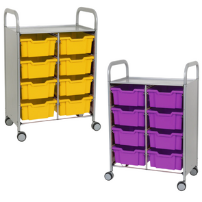 Callero® Grantnells  Plus Trolley - 8 Deep Trays Gratnells Callero®  Plus Trolley - 8 Deep Trays | School Trolley Storage | www.ee-supplies.co.uk