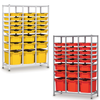 Gratnells Treble Column Static Metal Store - 24 x Assorted Trays Gratnells Treble Column Store Mixed Trays  | Trolley System | www.ee-supplies.co.uk
