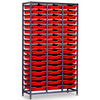 Gratnells Treble Column Static Metal Store - 51 x Shallow Trays Gratnells Treble Column Tray Store 51 Shallow Trays  | Trolley System | www.ee-supplies.co.uk