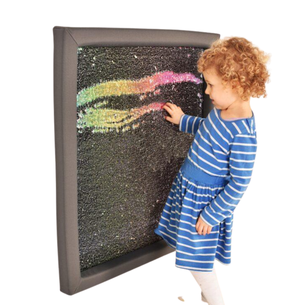 Flip Sequin Board Rainbow - Padded Frame Giant Size: 840 x 840mm