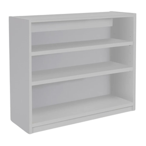 Premium Bookcase Grey With 2 Adjustable Shelves H750mm Grey Premium Bookcase With 2 Adjustable Shelves H750mm  | Library units Shelves | www.ee-supplies.co.uk