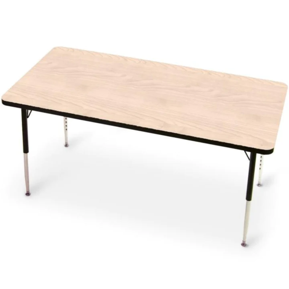 Tuf-Top™ Height Adjustable Rectangular Table - Maple Grey Tuf-top™ Height Adjustable Rectangualr Table | School Table | www.ee-supplies.co.uk