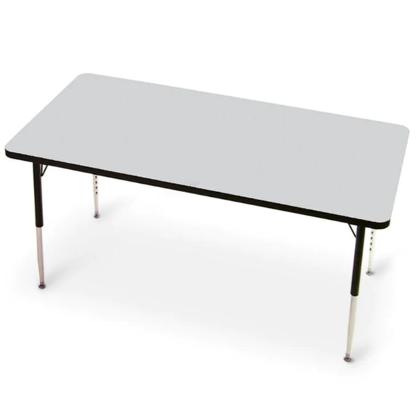 Tuf-Top™ Height Adjustable Rectangular Table - Grey