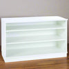 Premium Bookcase White With 2 Adjustable Shelves H617mm Grey & White 3 shelf Storage Unit  | Library units Shelves | www.ee-supplies.co.uk