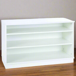 Premium Bookcase White With 2 Adjustable Shelves H617mm Grey & White 3 shelf Storage Unit  | Library units Shelves | www.ee-supplies.co.uk