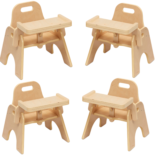 Playscapes Sturdy Wooden Nursery Feeding Chair Pkt x 4