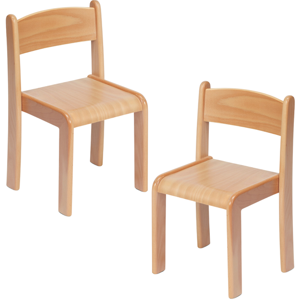 Playscapes Beech Wooden Stacking Chairs