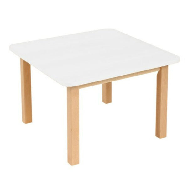 KEB Square Table White Top W600 x D600mm