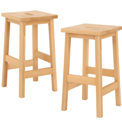 Beech Laboratory Stool x 4 Solid Beech Stool | Classroom Stools | www.ee-supplies.co.uk