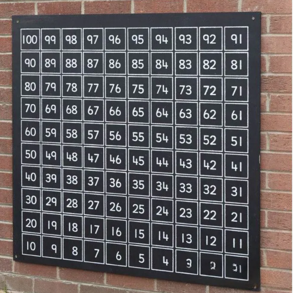 Hundred Square Chalkboard Hundred Square Chalkboard | Great Outdoors Chalkboards | www.ee-supplies.co.uk