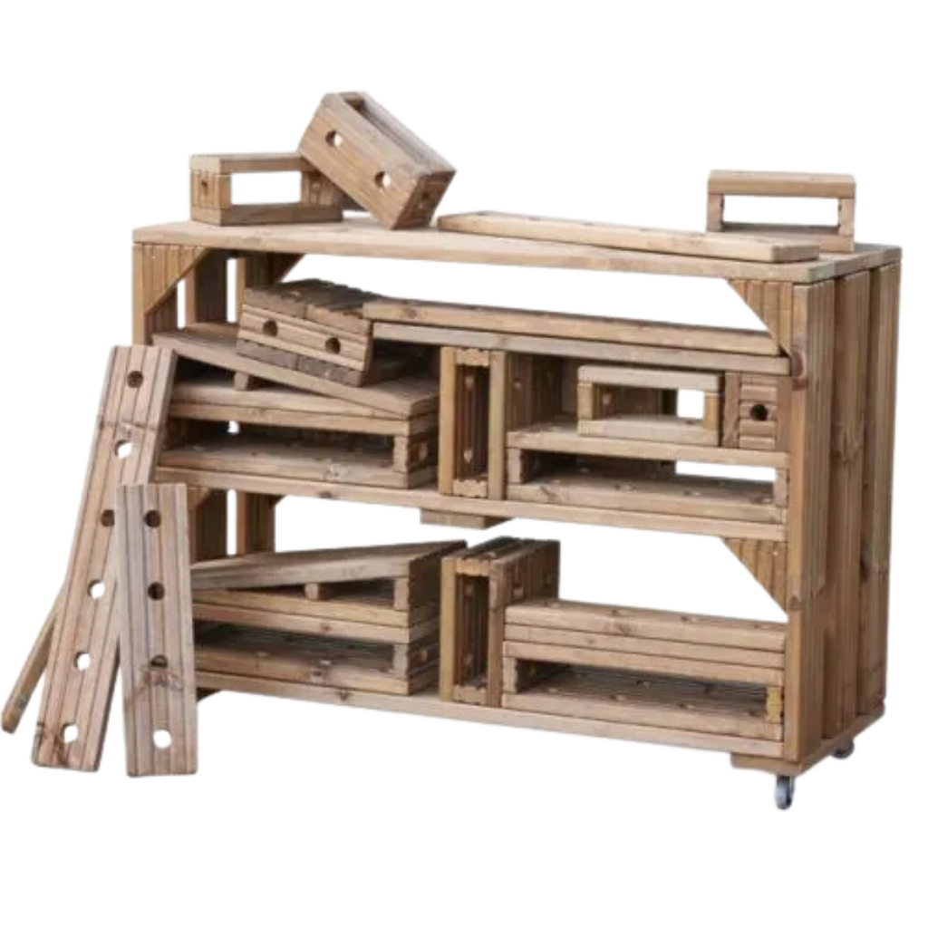 Imagineering Block Trolley With 25 Blocks | Educational Equipment Supplies